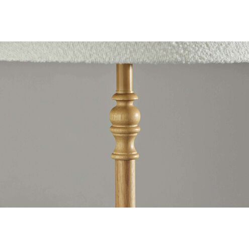 Rigby 59.5 inch 150.00 watt Natural Wood Floor Lamp Portable Light