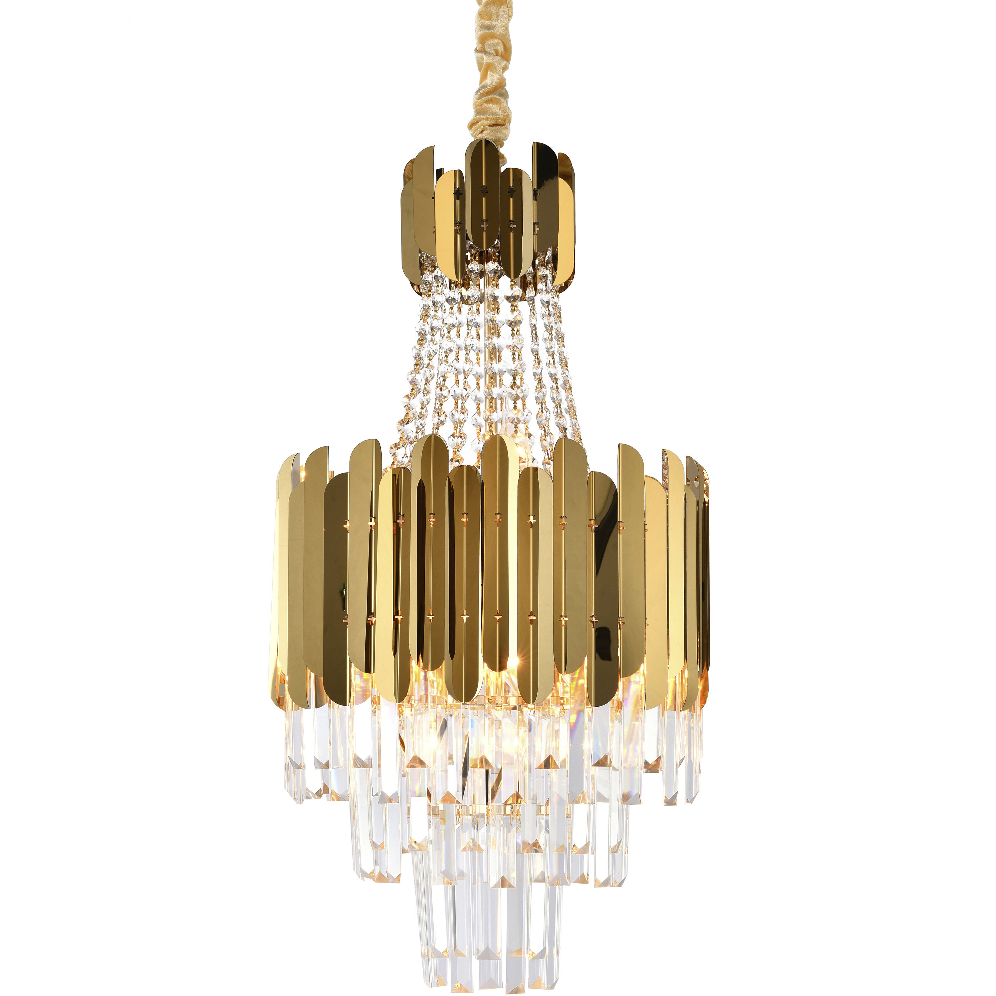 Canada 8 Light 16 inch Gold Chandelier Ceiling Light