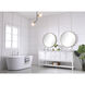 Metropolis 72 X 22 X 34 inch White Vanity Sink Set