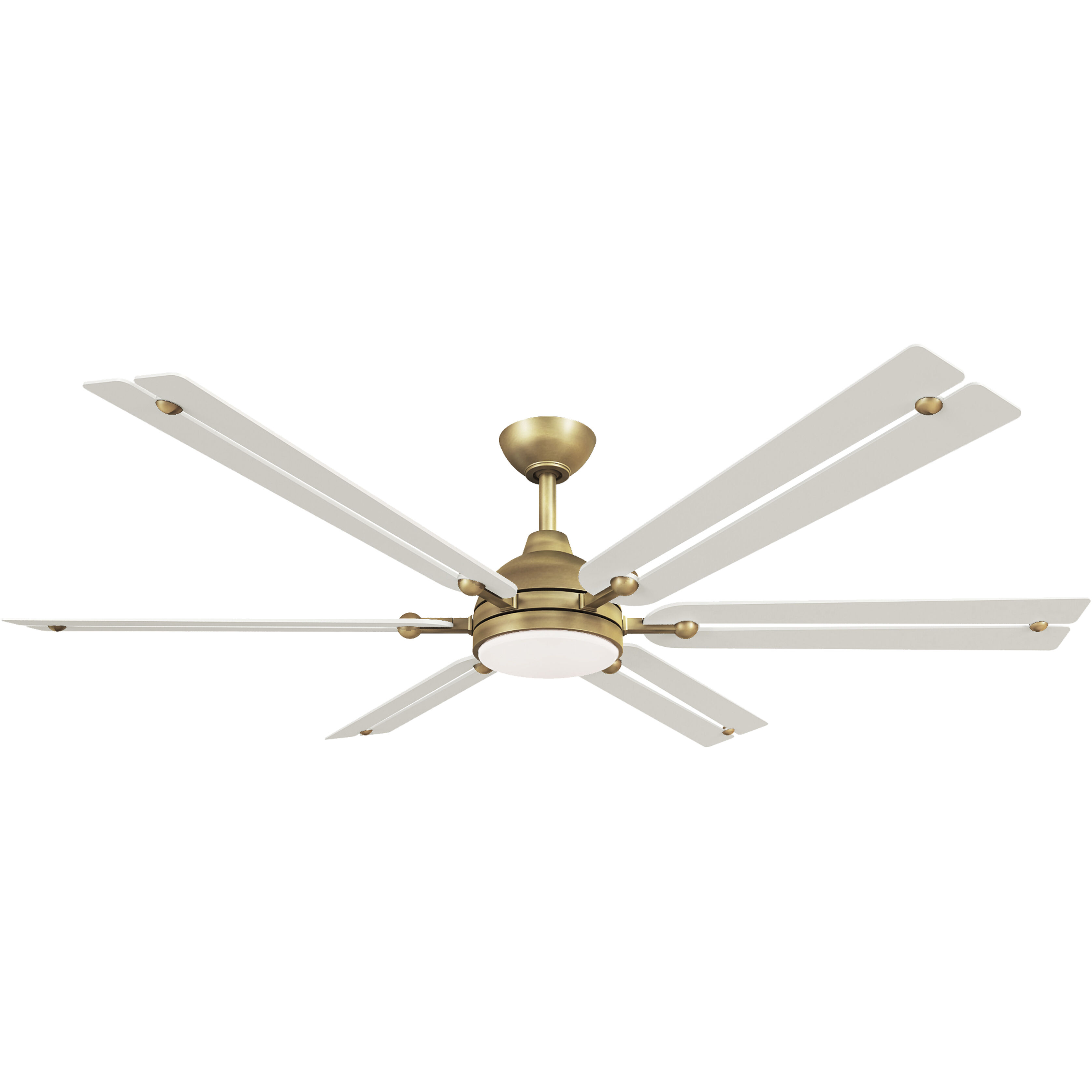 Allegata 56 inch Heritage Brass with Alabaster White Blades Smart Ceiling Fan