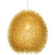 Urchin 1 Light 13 inch Gold Pendant Ceiling Light