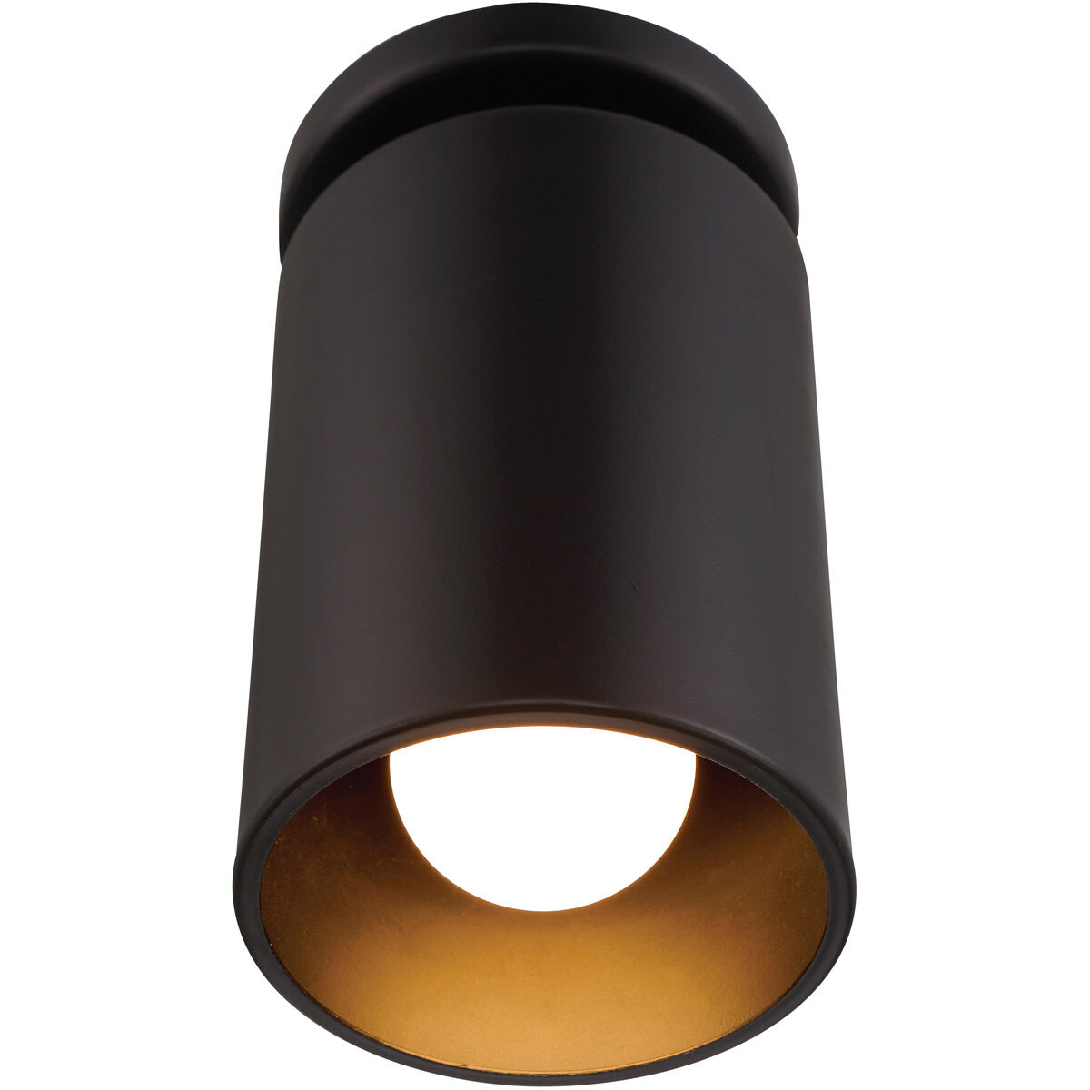 Pint LED 5 inch Matte Black Outdoor Flush Mount