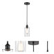 Edison Clymer LED 4 inch Matte Black Mini Pendant Ceiling Light