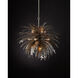 Abyssinia 12 Light 34 inch Contemporary Silver Leaf and Dark Silver Leaf Chandelier Ceiling Light