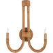 Samsara 2 Light 15.25 inch Saddle Tan Wall Sconce Wall Light