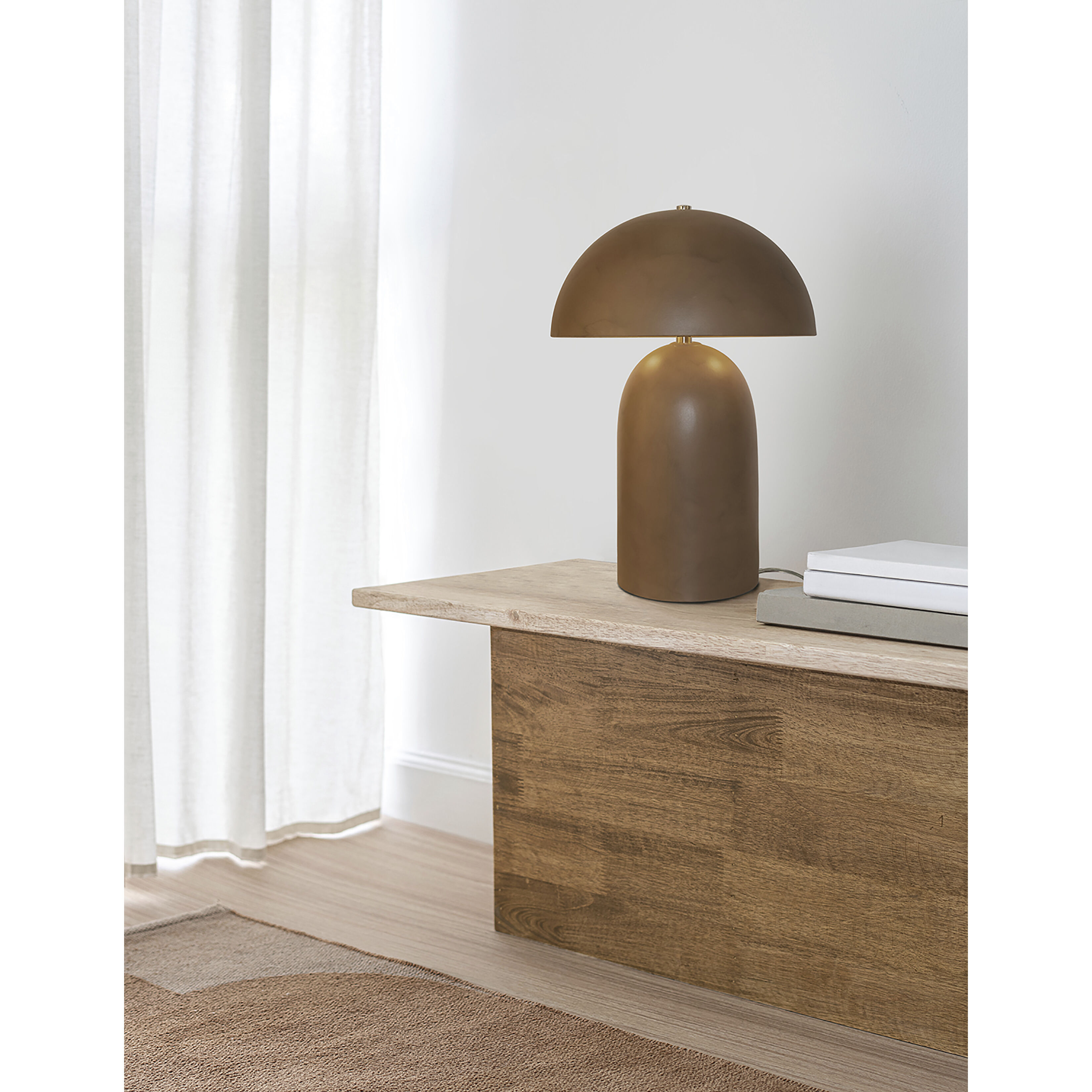 Portable 18.25 inch 60 watt Greco Travertine Table Lamp Portable Light