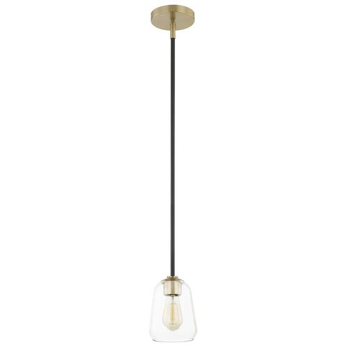 Fusion Collection - Arcwell 5.5 inch Clear Glass Pendant Ceiling Light