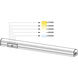 Power-Led Linear LED 9 inch Aluminum Linear Ceiling Light, Under Cabinet Light