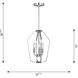 Kennan 3 Light 11 inch Midnight Black Chandelier Ceiling Light