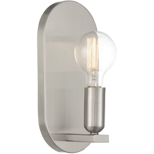 Modern 1 Light 5.5 inch Brushed Nickel Wall Sconce Wall Light