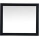 Aqua 36 X 30 inch Black Vanity Mirror