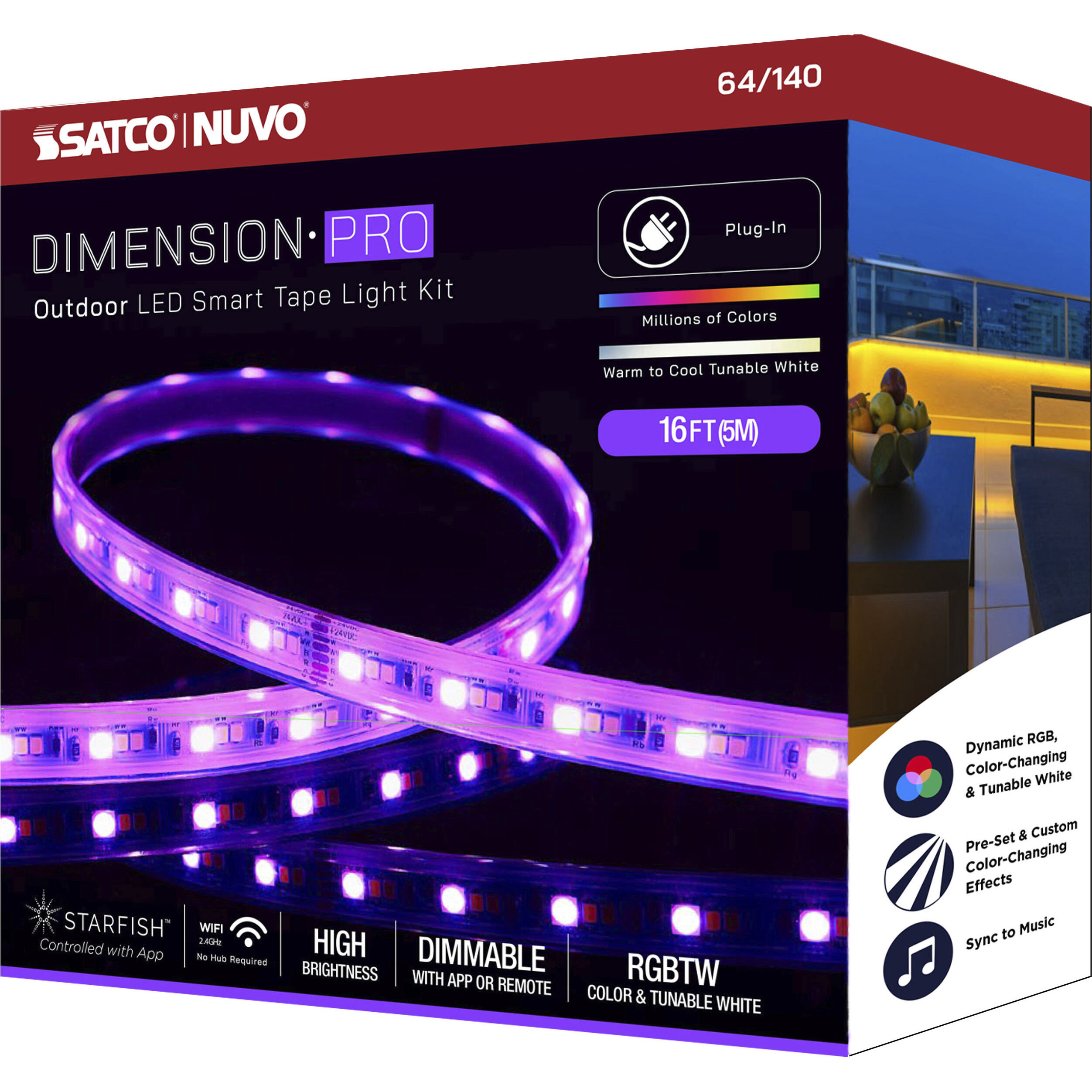 Dimension White 2700K 196.85 inch Tape Light
