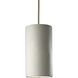 Radiance Collection 1 Light 7 inch Canyon Clay with Polished Chrome Pendant Ceiling Light