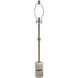 Ipori 34 inch 60 watt White/Brass Table Lamp Portable Light