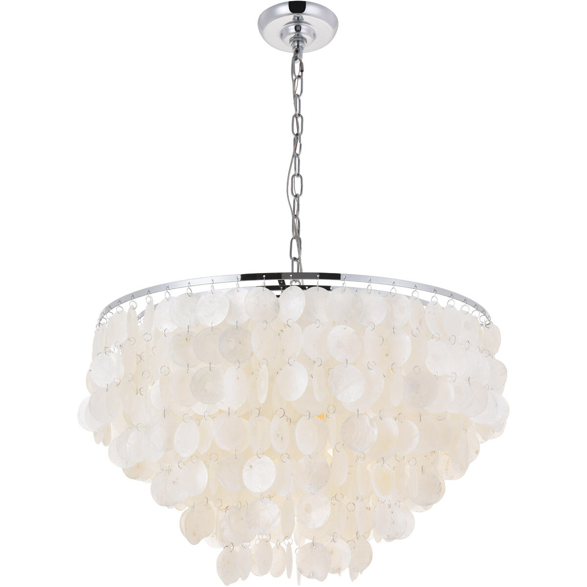 Selene 6 Light 26 inch Chrome Pendant Ceiling Light 