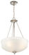 1730 Series 3 Light 17 inch Polished Nickel Pendant Ceiling Light