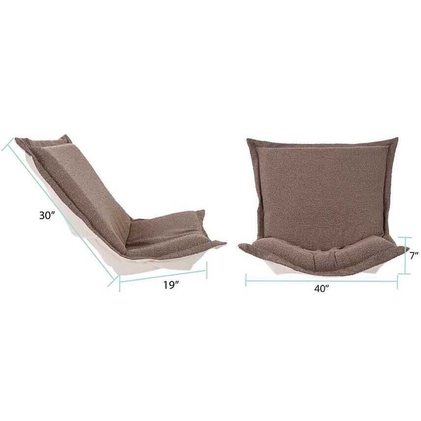 Barbet Chocolate and Natural Chair Cover & Cushion