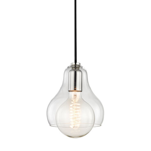 Sadie 1 Light 7.25 inch Polished Nickel Pendant Ceiling Light