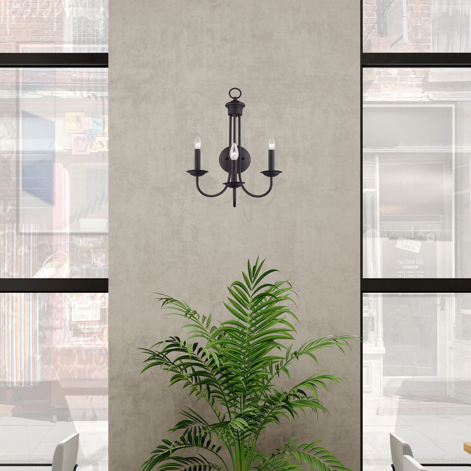 Estate 3 Light 14 inch Bronze Wall Sconce Wall Light