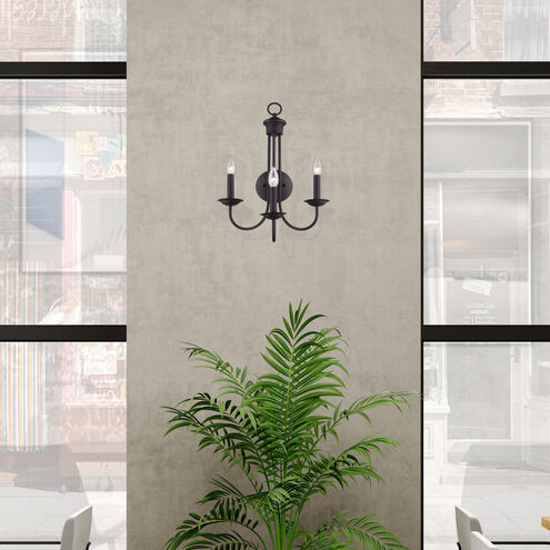 Estate 3 Light 14 inch Bronze Wall Sconce Wall Light