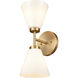 Houghton Vanity Light Wall Light in Brushed Gold