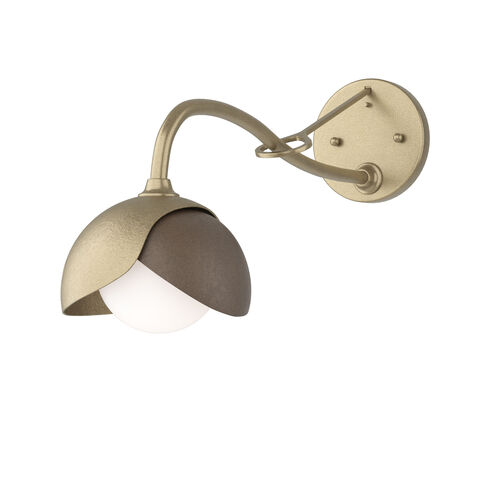 Brooklyn 1 Light 6 inch Soft Gold and Bronze Long-Arm Sconce Wall Light in Soft Gold/Bronze, Long-Arm