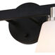 Vermont LED 16 inch Matte Black and Satin Nickel Bathroom Light Wall Light in 2