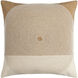 Eternity 22 X 22 inch Beige / Brown Accent Pillow