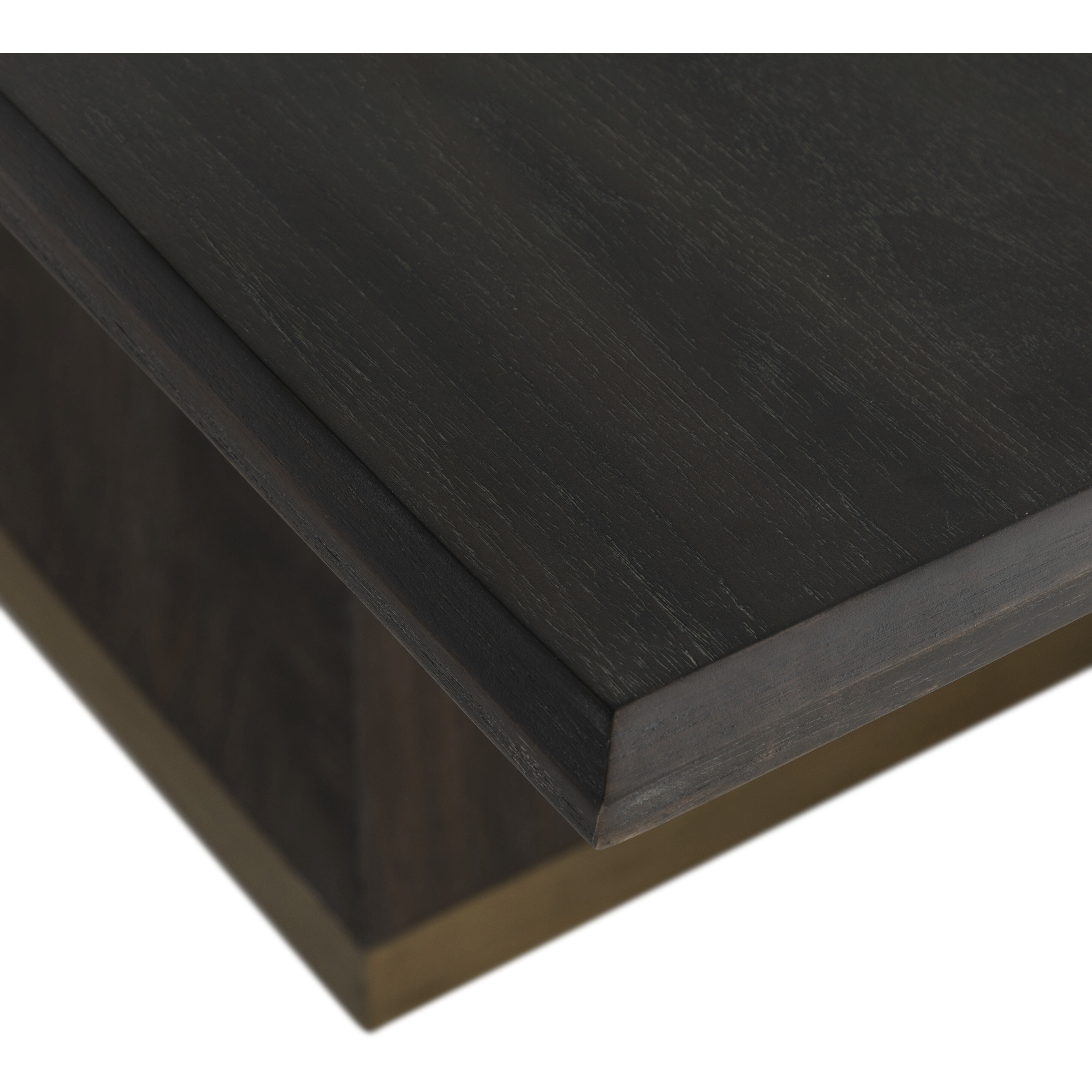 Ferris 92 X 42 inch Stained Gold and Cerused Forest Black Dining Table