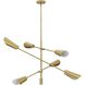 Cornett LED 44.12 inch Brushed Gold Chandelier Ceiling Light