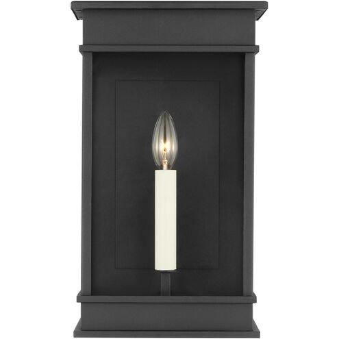 C&M by Chapman & Myers Cupertino 1 Light 10.25 inch Textured Black Outdoor Wall Lantern