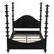 Ferret Hand Rubbed Black Bed, Eastern King