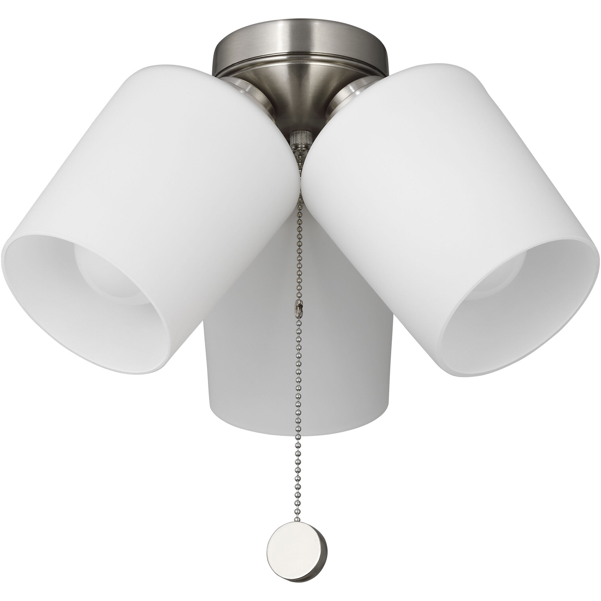Windom LED Brushed Nickel Fan Light Kit