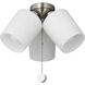 Windom LED Brushed Nickel Fan Light Kit
