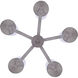 Britton 5 Light 21 inch Brushed Nickel Chain Chandelier Ceiling Light