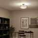 Alkire 4 Light 22 inch Black Semi Flush Mount Ceiling Light 