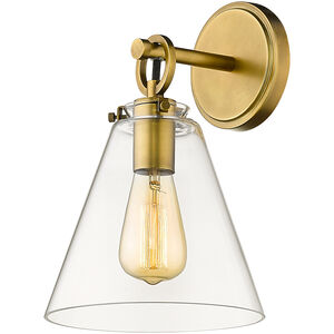 Harper 1 Light 8 inch Rubbed Brass Wall Sconce Wall Light
