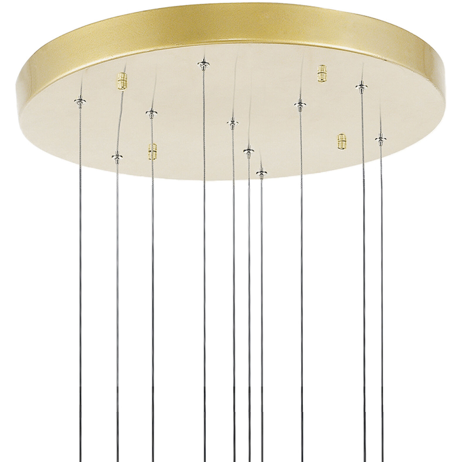 Carolina LED 20 inch Gold Leaf Down Chandelier Ceiling Light