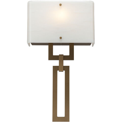 Carlyle 1 Light 11 inch Matte Black Cover Sconce Wall Light in Ivory Wisp, Quattro
