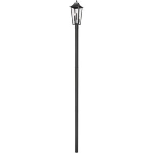 Gannon 3 Light 144.75 inch Black Outdoor Post Mounted Fixture in G9