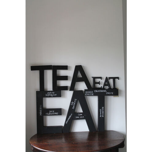Eat I Black Dimensional Wall Art