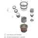 Hardy Island Flat Top 12v 12.00 watt Matte Bronze Landscape Well Light in Non-LED