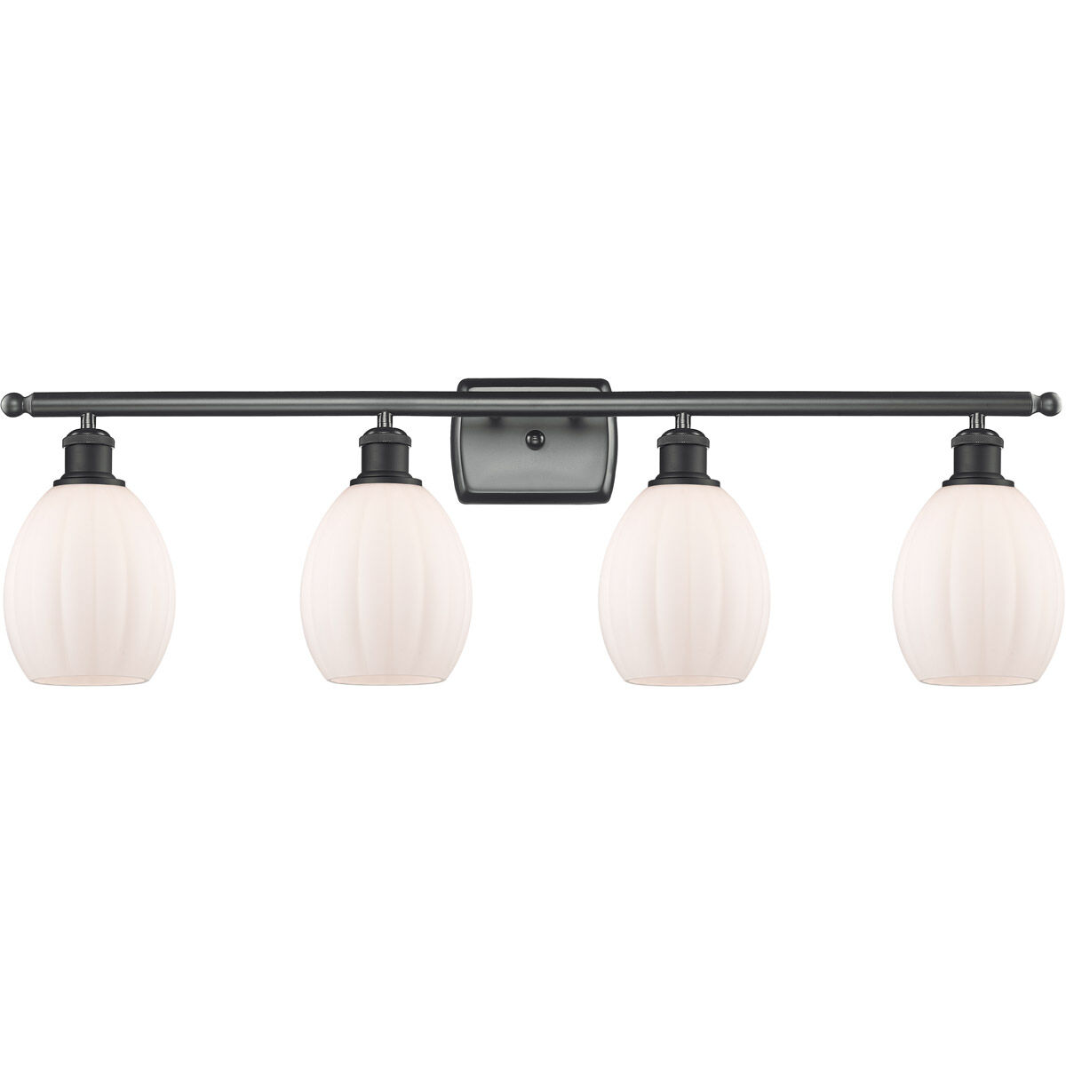 Ballston Eaton 4 Light 36 inch Matte Black Bath Vanity Light Wall Light, Ballston