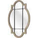 Odette 31.5 X 21 inch Wood Tone with Black and Mirror Wall Mirror