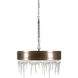 Natalie 5 Light 25.5 inch Antique Brass Chandelier Ceiling Light