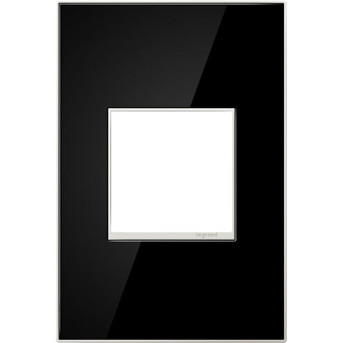 Adorne Mirror Black Wall Plate, 1-Gang