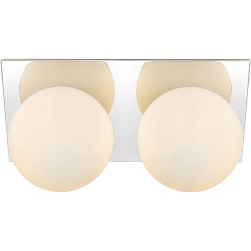 Jillian 2 Light 14 inch Chrome Bath Sconce Wall Light