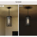 Shaw 1 Light 7 inch Antique Bronze Outdoor Pendant