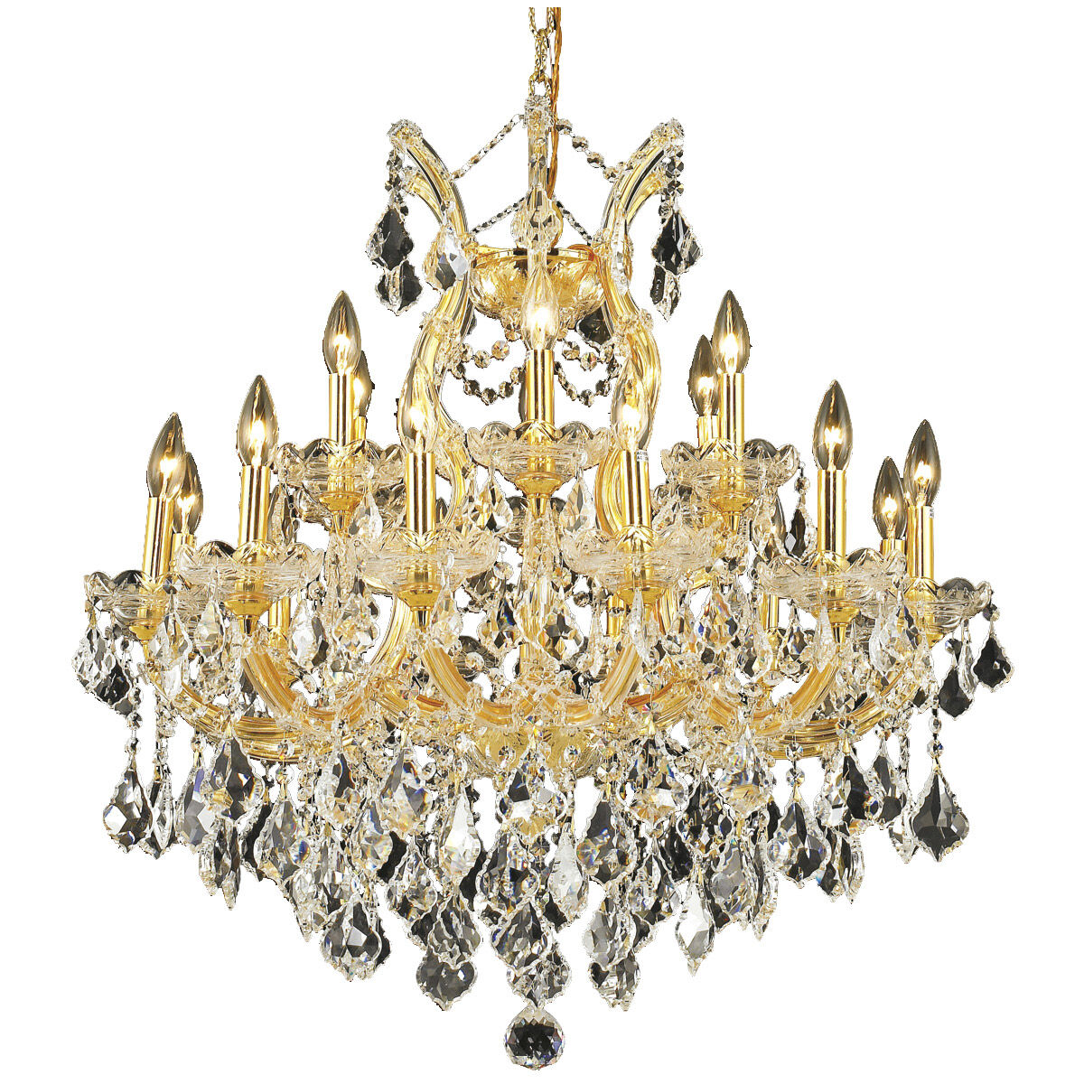 Maria Theresa 19 Light 30 inch Gold Dining Chandelier Ceiling Light in Clear Royal Cut