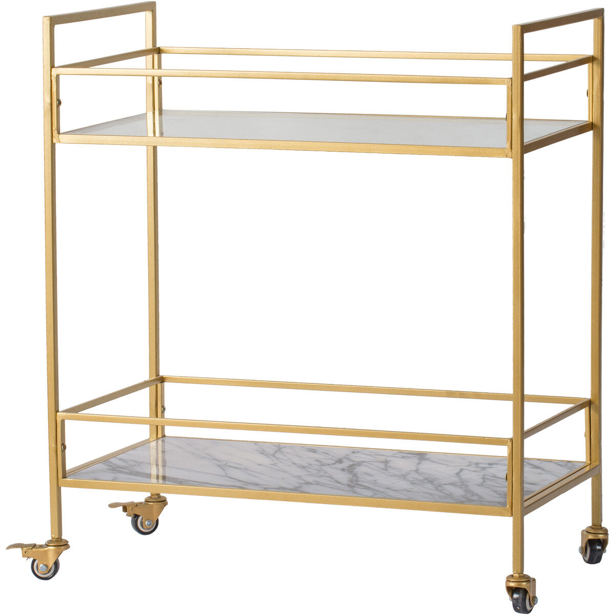 Anita Polished Gold Cart